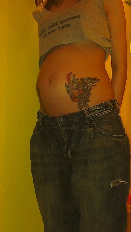 Пузенька стала ниже?