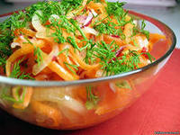 Подскажите вкусные рецепты овощных салатов!
