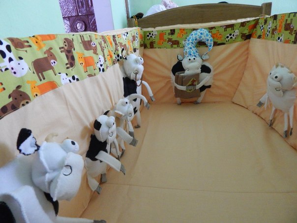 борта для детских кроваток ручной работы!!!