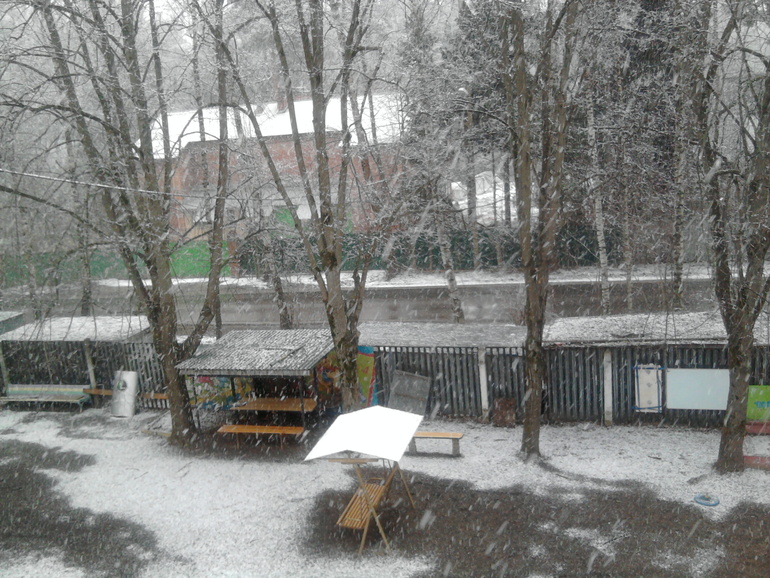 Вот какие хлопья у нас сегодня с неба падают...