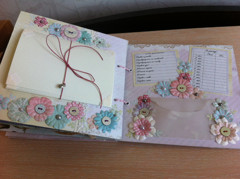 Альбом на рождение девочки.