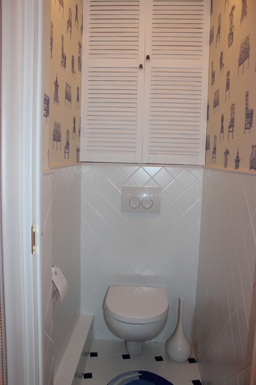 Ремонт в туалете.