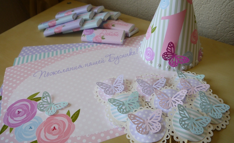 Декор дня рождения Бабочки