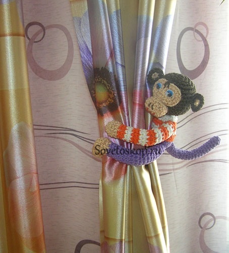 Идеи подхватов для штор в детскую