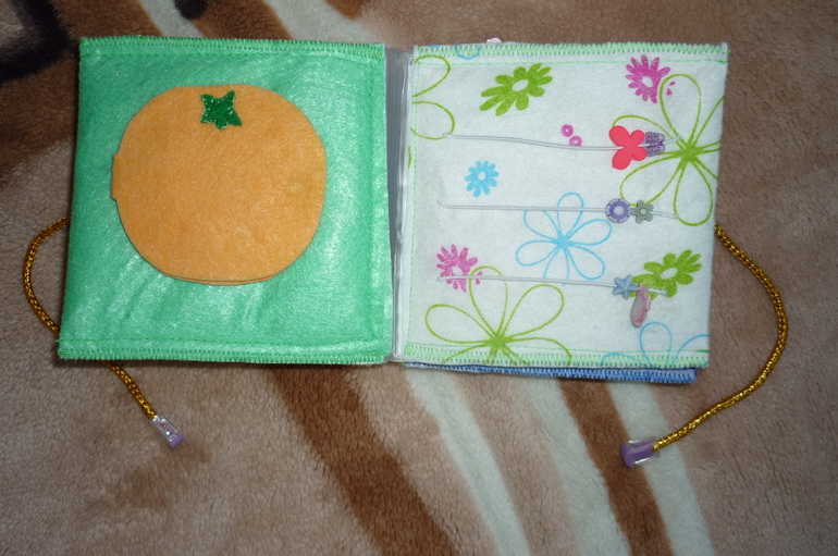 мягкая именная развивающая книжка