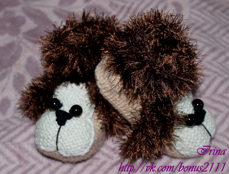 Тапочки собачки.