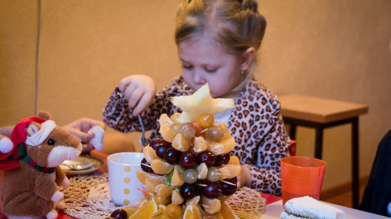 Дед мороз в саду)