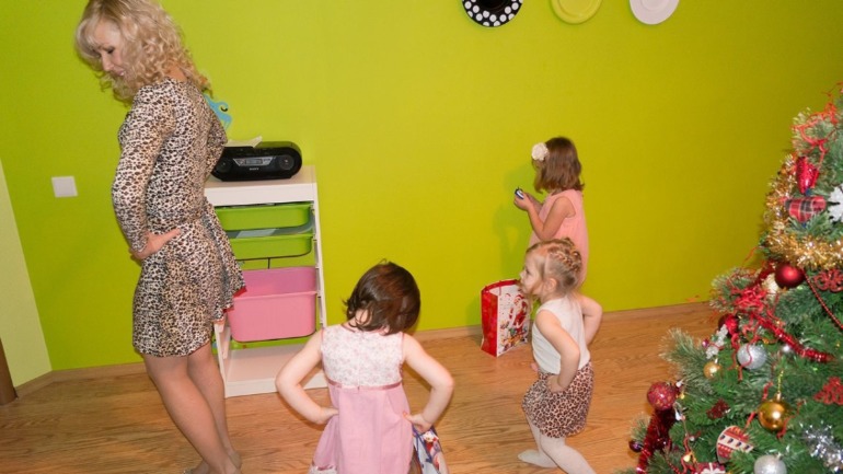 Дед мороз в саду)