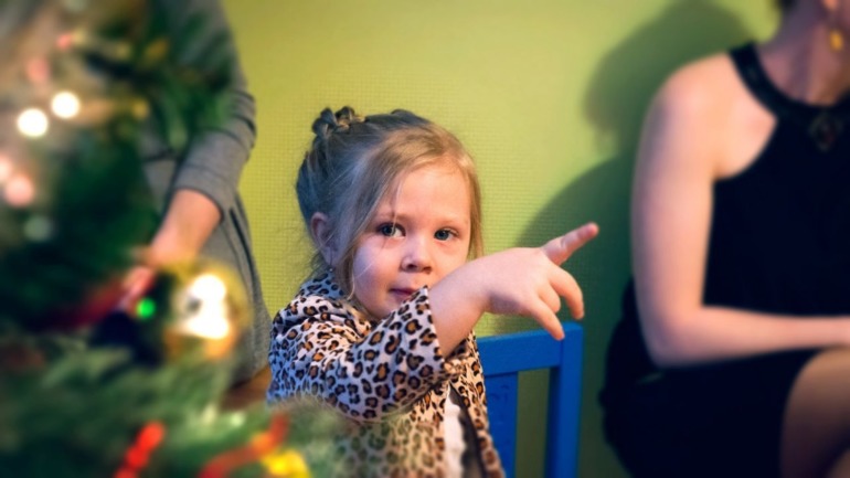 Дед мороз в саду)