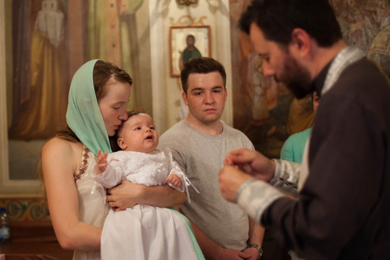 Крещение нашей Эмили на Троицу