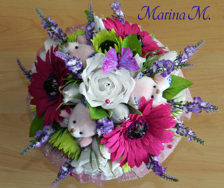 Два ручных букетика!