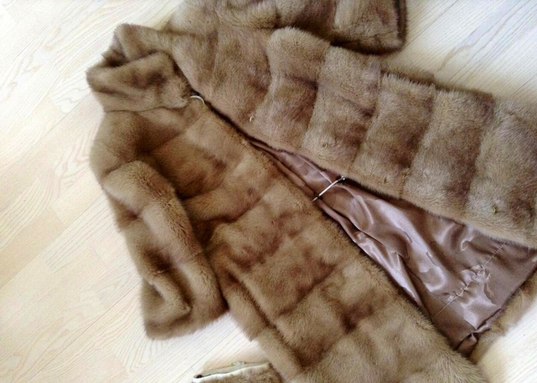 Шуба норка цвет шампань и соболь р. 40-48 цена 45 000