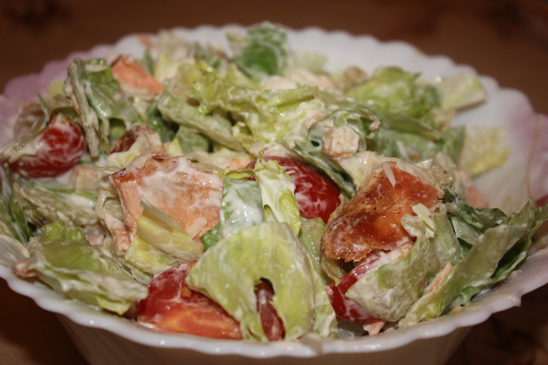 Любимый Цезарь с семгой