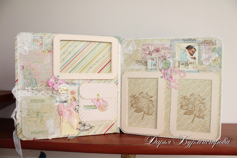 Шебби-альбомчик для малышки