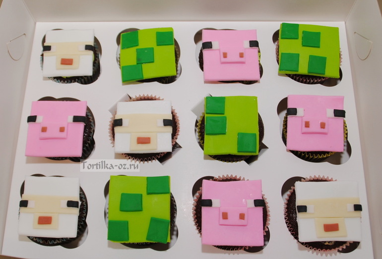 Капкейки Майнкрафт
