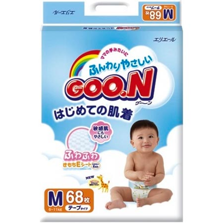 Подгузники GooN по 809 руб все размеры