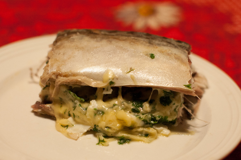 Скумбрия, запеченная в фольге