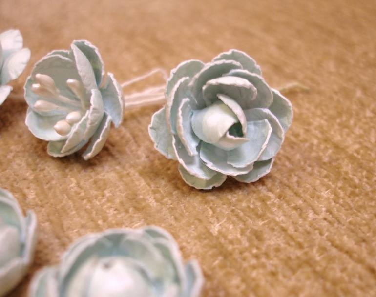 Конвертик бирюза/ желтый. Шебби.