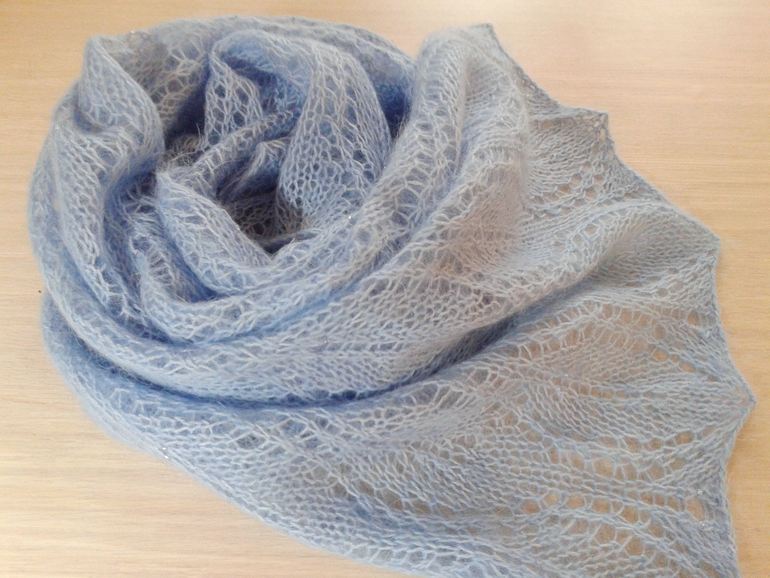 Палантин "Небо февраля"