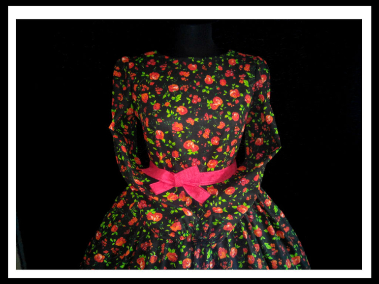 "Цветочное Дэ Жавю" платье хлопок.