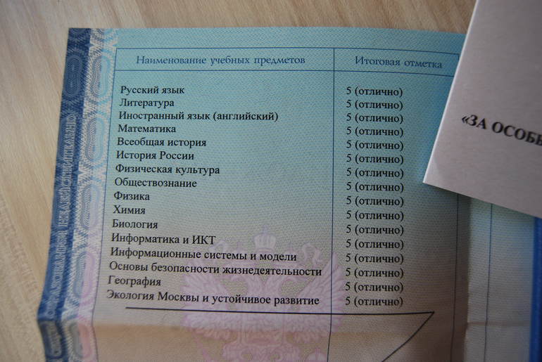 Медалистка