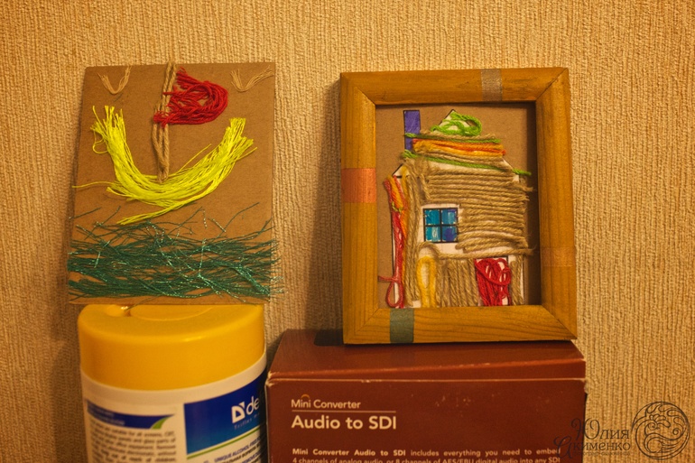 Аппликация нитками