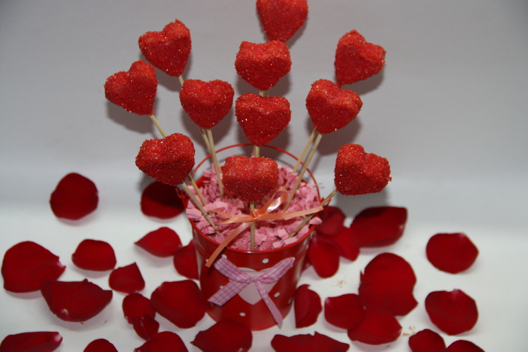 Кейкпопсы сердечки.