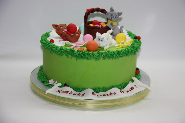 Тортик с котятами.