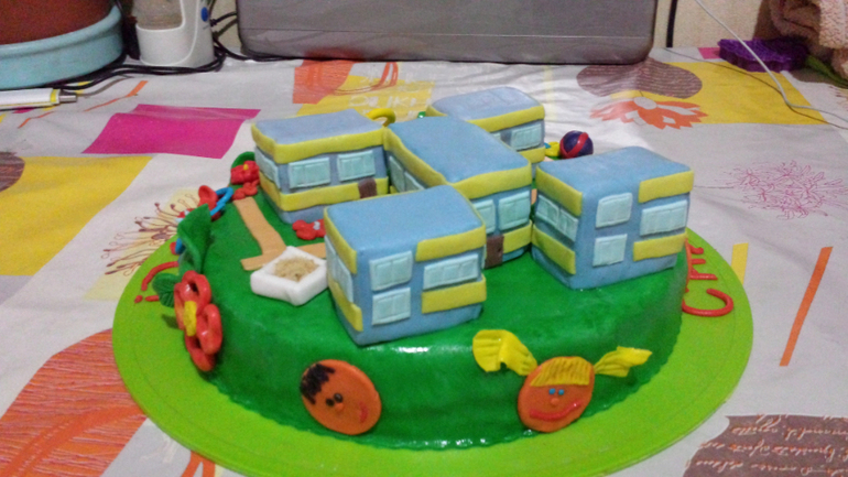 Торт для женского коллектива детского садика