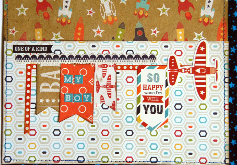 Яркий альбомчик для мальчика в американском стиле HERO