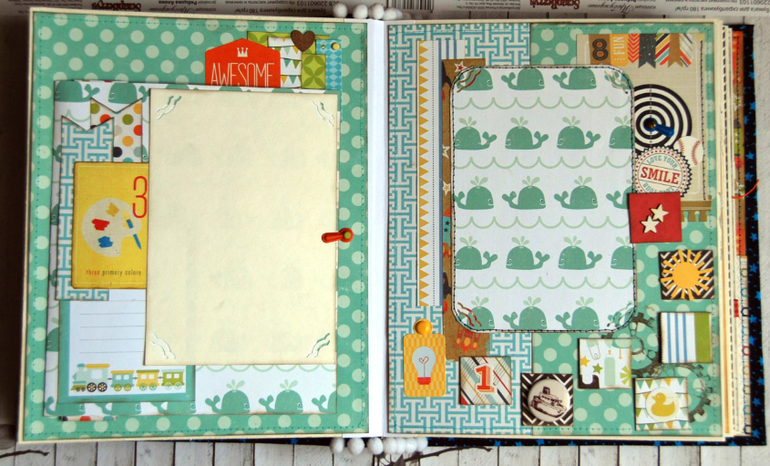 Яркий альбомчик для мальчика в американском стиле HERO