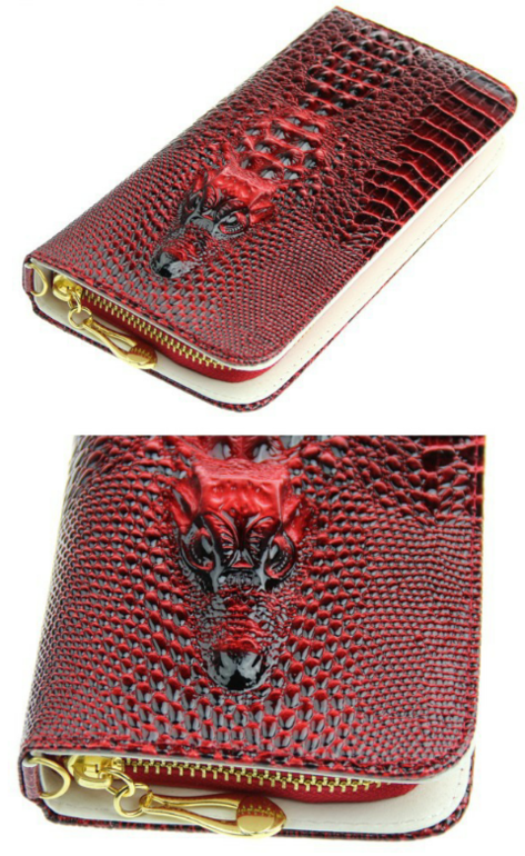 Вместительные кошельки с крокодилом, цена 650 руб! Сразу на ваш адрес! сейчас скидка!