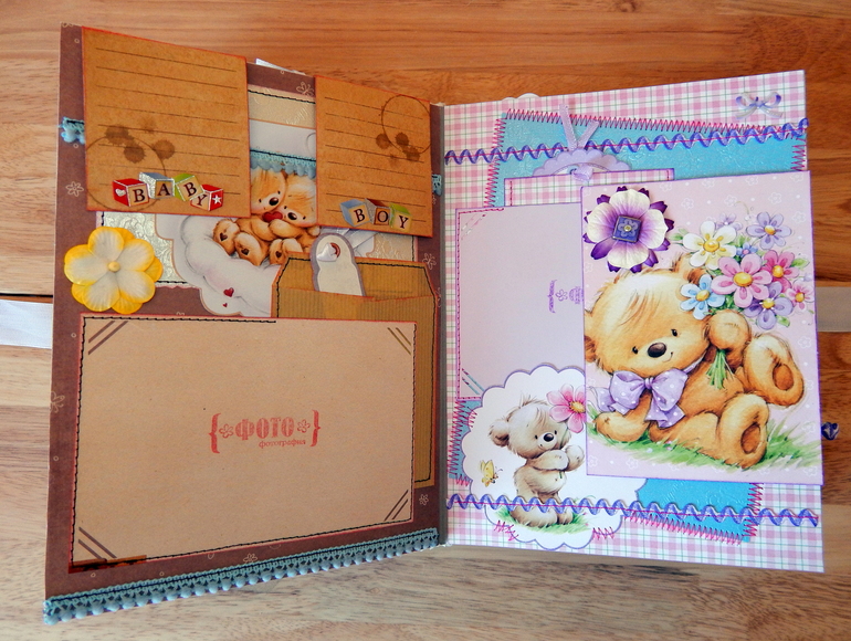 Скрап-альбом "Мой первый год" для маленького мальчика
