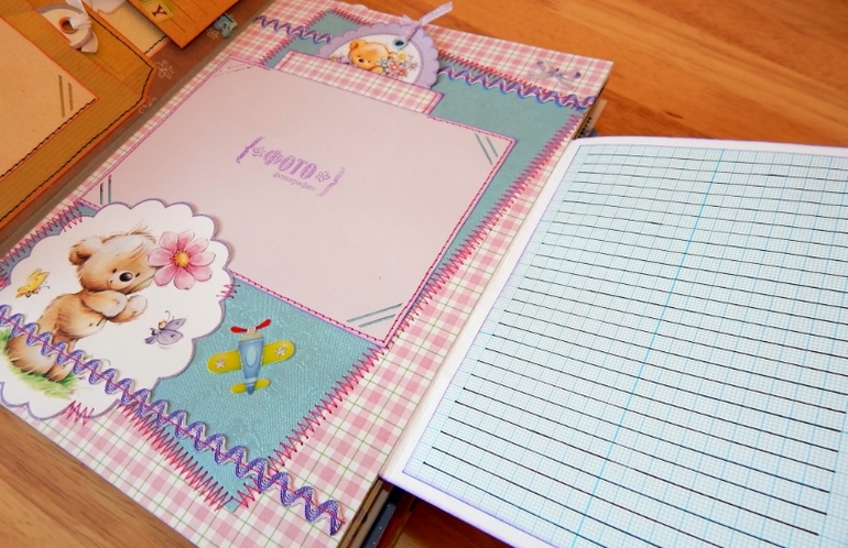 Скрап-альбом "Мой первый год" для маленького мальчика