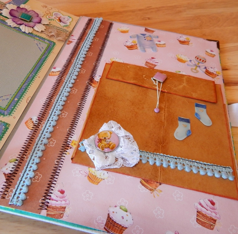 Скрап-альбом "Мой первый год" для маленького мальчика