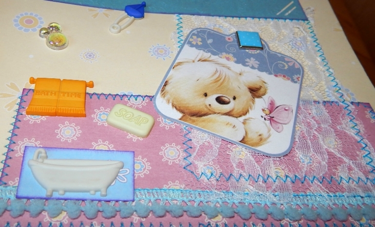 Скрап-альбом "Мой первый год" для маленького мальчика