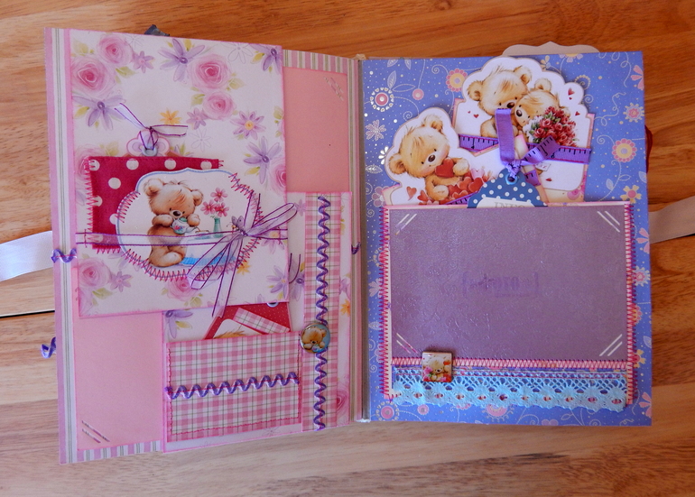 Скрап-альбом "Мой первый год" для маленького мальчика