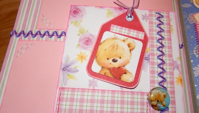 Скрап-альбом "Мой первый год" для маленького мальчика