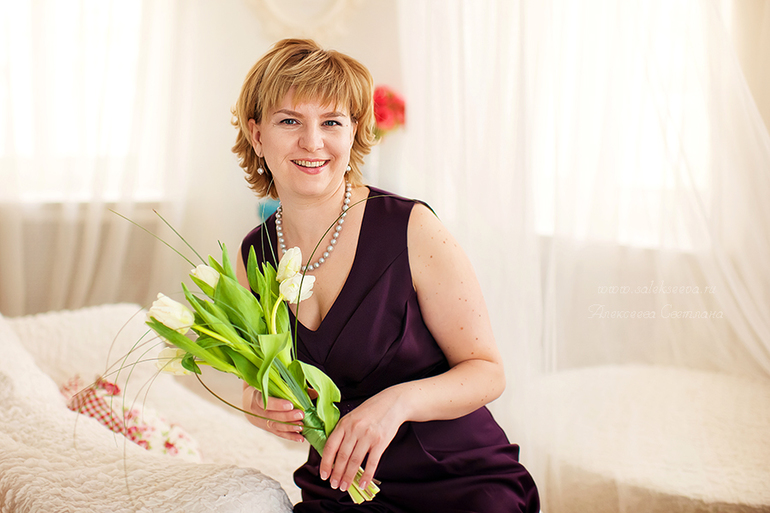 Мама и дочка. Весна