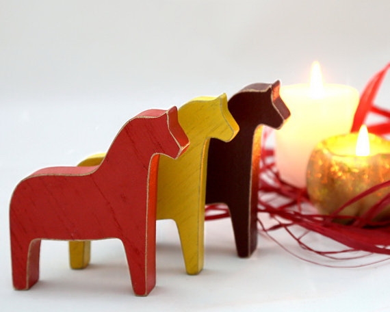 Про символ года. Скандинавская лошадка Dala Horse