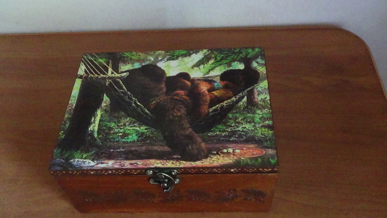 Моя первая шкатулки "Мишутки" и другие декупажные работки