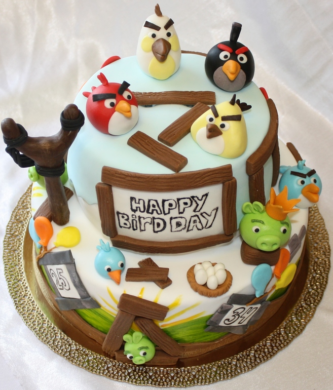 торт злые птички