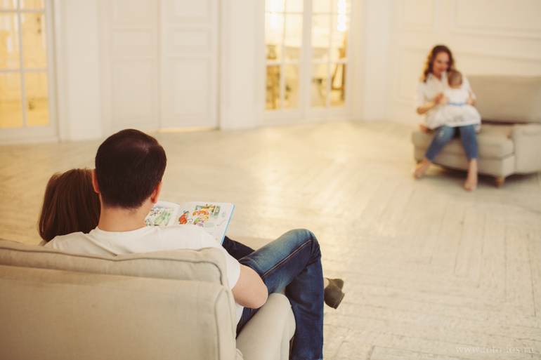 семейная фотосессия в студии часть2