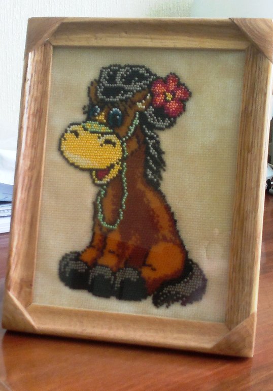 Лошадка бисером.