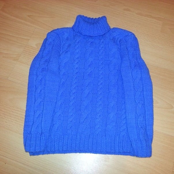 Моя первая работа спицами