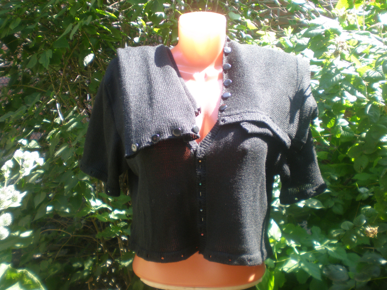 кофта-болеро на мое растущее пузико.