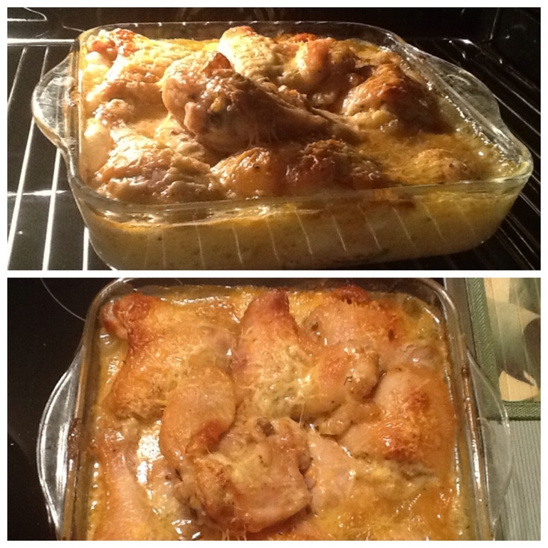 Куриные бедра, ножки и крылышки в медово-горчичном соусе