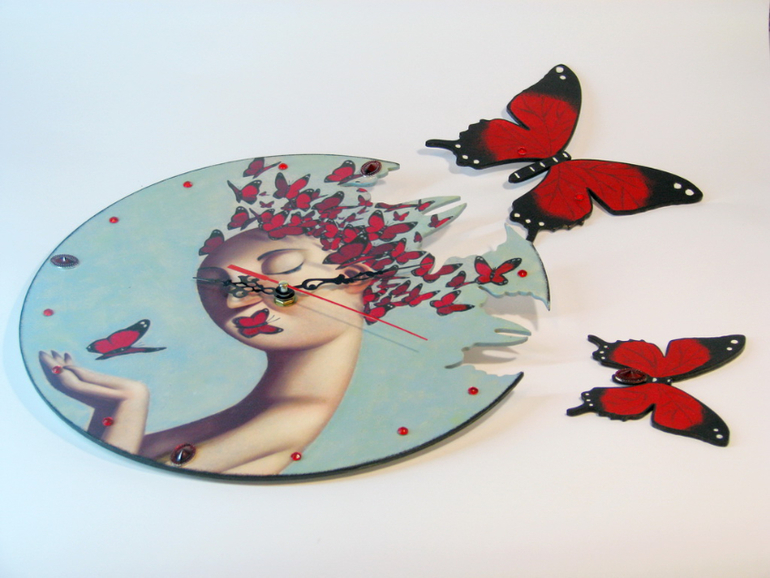 Декупажный конкурс "Тик-так, часики!"