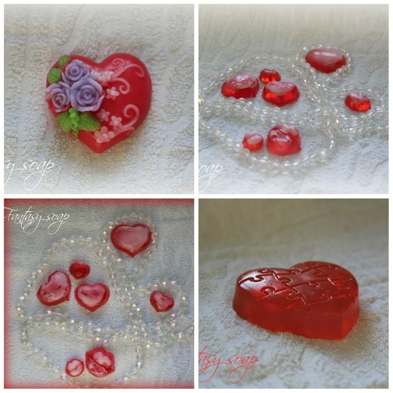 Мыло ручной работы ко Дню Святого Валентина
