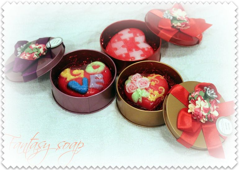 Мыло ручной работы ко Дню Святого Валентина